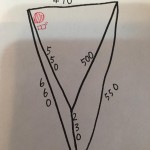 ハリボテ(1)の寸法図です。 ハリボテ(1)寸法図